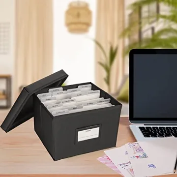 Lukeline Greeting Card Organizer with 15 Dividers for 140+ Cards