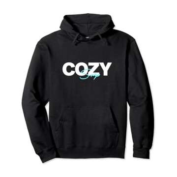 Cozy Snap White Logo Pullover Hoodie - Comfortable & Stylish