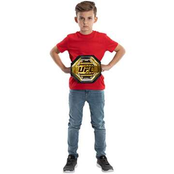 UFC Role Play Championship Belt, One Size Fits All - Authentic Look and Detail, Be The Ultimate Fighting Champion - Ready for Playtime Wrestling & Boxing