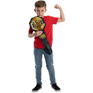 UFC Role Play Championship Belt, One Size Fits All - Authentic Look and Detail, Be The Ultimate Fighting Champion - Ready for Playtime Wrestling & Boxing