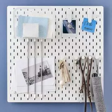 New SKADIS Hook, White ¾ " 10 Pack