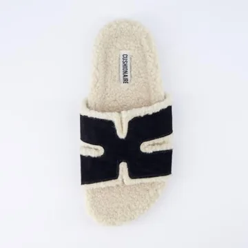 CUSHIONAIRE Cuddle Fur Slippers for Women, Cozy & Stylish