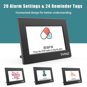 SVINZ Dementia Clock Large Digital Calendar with Alarms