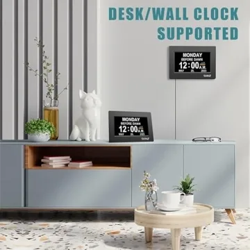 SVINZ Dementia Clock Large Digital Calendar with Alarms