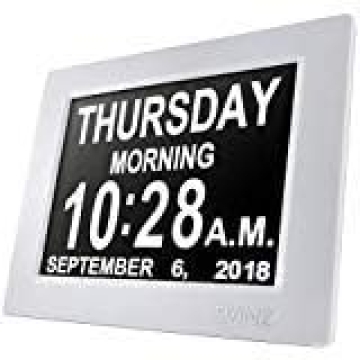 SVINZ Dementia Clock Large Digital Calendar with Alarms