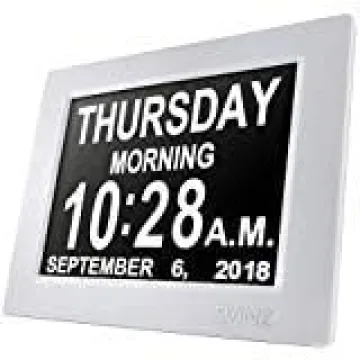 SVINZ Dementia Clock Large Digital Calendar with Alarms