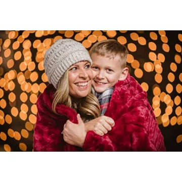 Chanasya Super Soft Mink Throw Blanket in Elegant Maroon