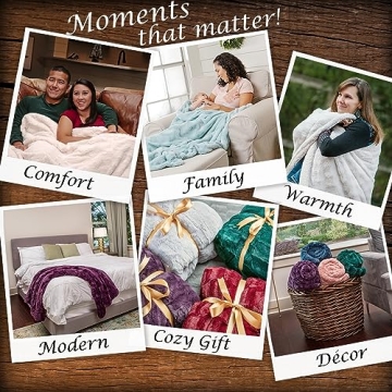 Chanasya Super Soft Mink Throw Blanket in Elegant Maroon