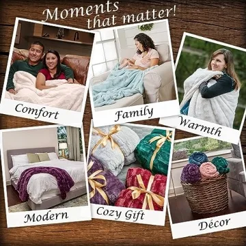 Chanasya Super Soft Mink Throw Blanket in Elegant Maroon