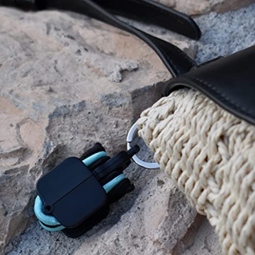 Stylish Hair Tie Hub Holder with Bonus Hair Ties