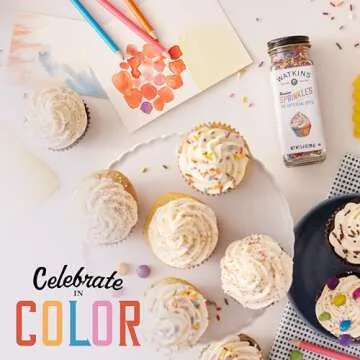 Watkins Rainbow Decorating Sprinkles All Natural Colors 3.4 Oz