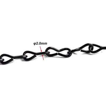 S Hook Steel Hanging Harness Chain for Hanging Poultry Drinker Feeder, Adjustable 40" Long, Tested Hold 30lb Weight