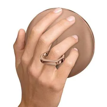 simplehuman ST3031 10cm Pouch Mount Sensor Mirror Compact, Rose Gold Stainless Steel