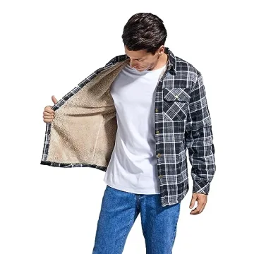 Plaid Flannel Jacket for Men - Cozy & Stylish