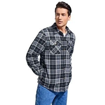 Plaid Flannel Jacket for Men - Cozy & Stylish