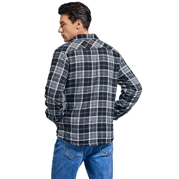 Plaid Flannel Jacket for Men - Cozy & Stylish