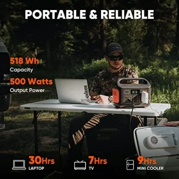 Jackery Explorer 500 Portable Power Station with Solar Panel