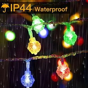 Ollny Globe String Lights 49FT 100LED USB Lights, 11 Modes Color Changing String Lights, Waterproof Indoor Lights with Remote for Camping Classroom Patio Garden Gazebo Party Bedroom Decorations