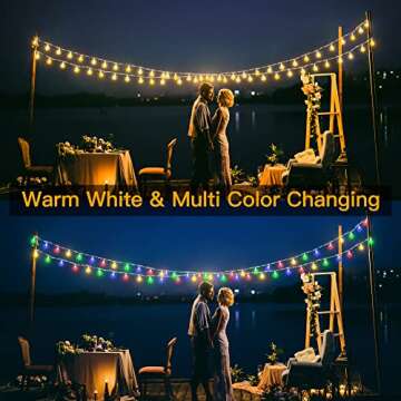 Ollny Globe String Lights 49FT 100LED USB Lights, 11 Modes Color Changing String Lights, Waterproof Indoor Lights with Remote for Camping Classroom Patio Garden Gazebo Party Bedroom Decorations