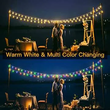 Ollny Globe String Lights 49FT 100LED USB Lights, 11 Modes Color Changing String Lights, Waterproof Indoor Lights with Remote for Camping Classroom Patio Garden Gazebo Party Bedroom Decorations