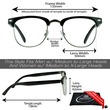 proSPORT Combo Reading Glasses Stylish Accurate +1.75