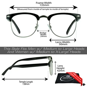 proSPORT Combo Reading Glasses Stylish Accurate +1.75