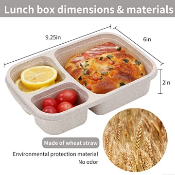 Buluker Bento Lunch Box Set - Eco-Friendly Meal Prep Containers