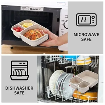 Buluker Bento Lunch Box Set - Eco-Friendly Meal Prep Containers