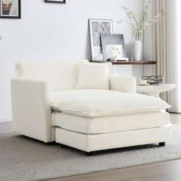 KIVENJAJA Oversized Sofa Chair with Ottoman for Comfort