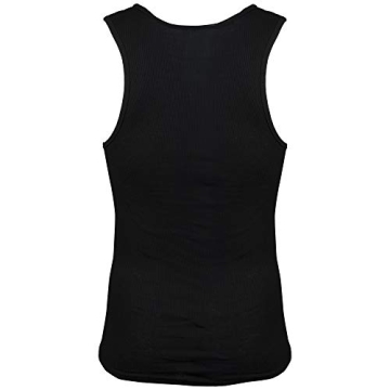 Gildan Men's A-Shirt Tanks 5 Pack in Grey/Black