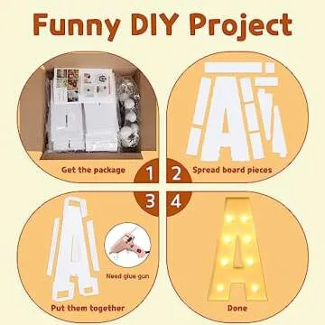 imprsv Marquee Light Up Letters, 3FT Marquee Letters Mosaic Light Up Letters for Birthday Baby Showe...