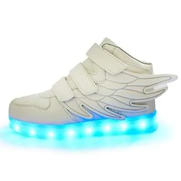 Pilusooou LED Light Up Shoes for Kids with USB Recharge
