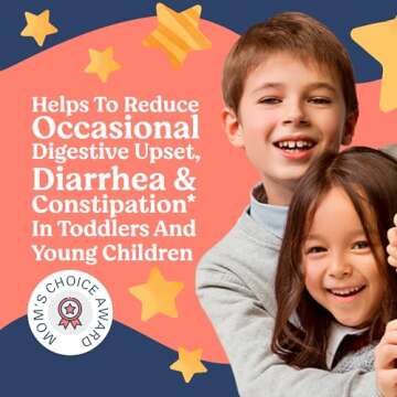 Lovebug Toddler Probiotics - Organic Probiotic for Kids & Toddler Constipation Relief, Stomach Disco...