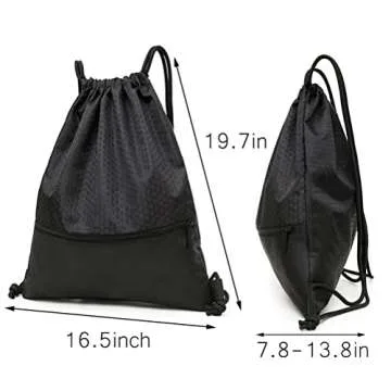 Waterproof Drawstring Backpack for Gym and Travel