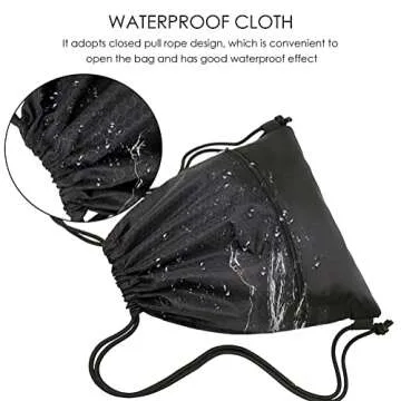 Waterproof Drawstring Backpack for Gym and Travel