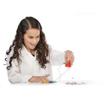 Thames & Kosmos Electricity & Magnetism Science Kit | 62 Safe Experiments Investigating Magnetic Fields & Forces for Ages 8+ | Assemble Electric Circuits with Easy Snap-Together Blocks