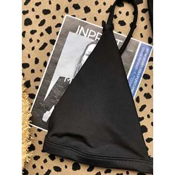 Floerns Women's One Shoulder Bralette Bikini Swimsuit