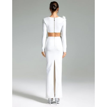 Trendy 3D Floral Two Piece Skirt Set for Women