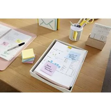 Eco-Friendly Post-it Greener Notes in Pastel Colors