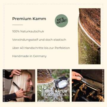 Hercules Sägemann Magic Star Comb, Anti-Static for Long Hair