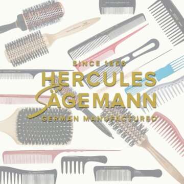 Hercules Sägemann Magic Star Comb, Anti-Static for Long Hair