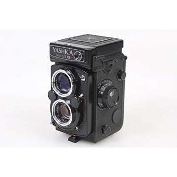 YASHICA MAT 124 G TLR Medium Format Vintage Film Camera with 80MM Lens + Strap/Cap/New Battery Worki...