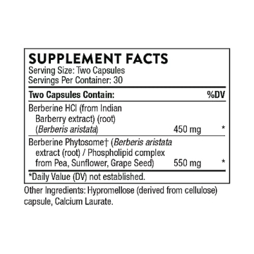 Thorne Berberine Supplement for Heart and GI Health