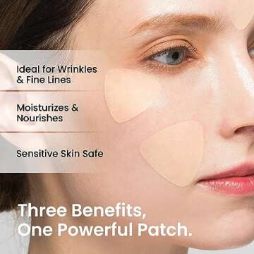 NURIVE Advanced Wrinkle Patches 60ct | Smile Line, Frown Line Wrinkle Patches | Wrinkle Patches for ...