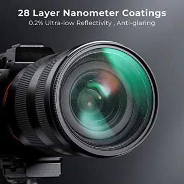 K&F Concept 52mm Shimmer Diffusion 1 Filter Glimmer Glass Effect Filter with 28 Multi-Coatings for Camera Lenses (Nano-X Series)