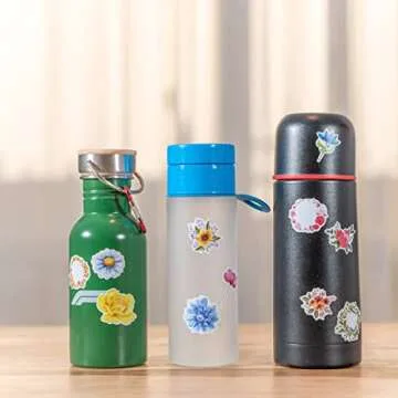 Mr. Pen Floral Stickers - 74 Vibrant, Waterproof Designs