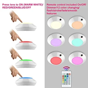 BIGLIGHT RGB Wireless Ceiling Light - Remote Controlled & Battery Operated