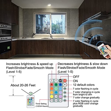 BIGLIGHT RGB Wireless Ceiling Light - Remote Controlled & Battery Operated