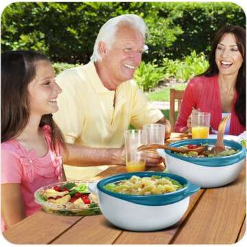 Pinnacle Insulated Bowls - Stylish Thermal Serving Set