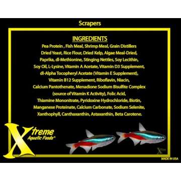 Xtreme Aquatic Foods 2169-B Cat Scrapers Fish Food